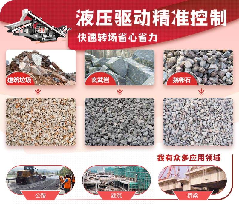 時產(chǎn)200噸可移動履帶式碎石機應用 時產(chǎn)200噸可移動履帶式碎石機應用