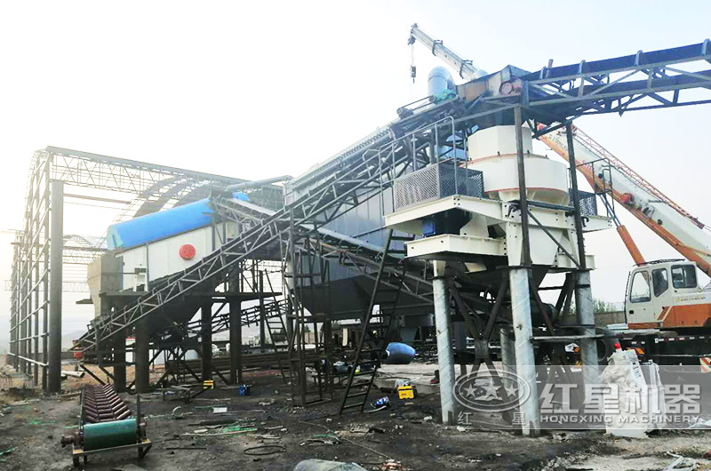 機制砂生產(chǎn)線現(xiàn)場