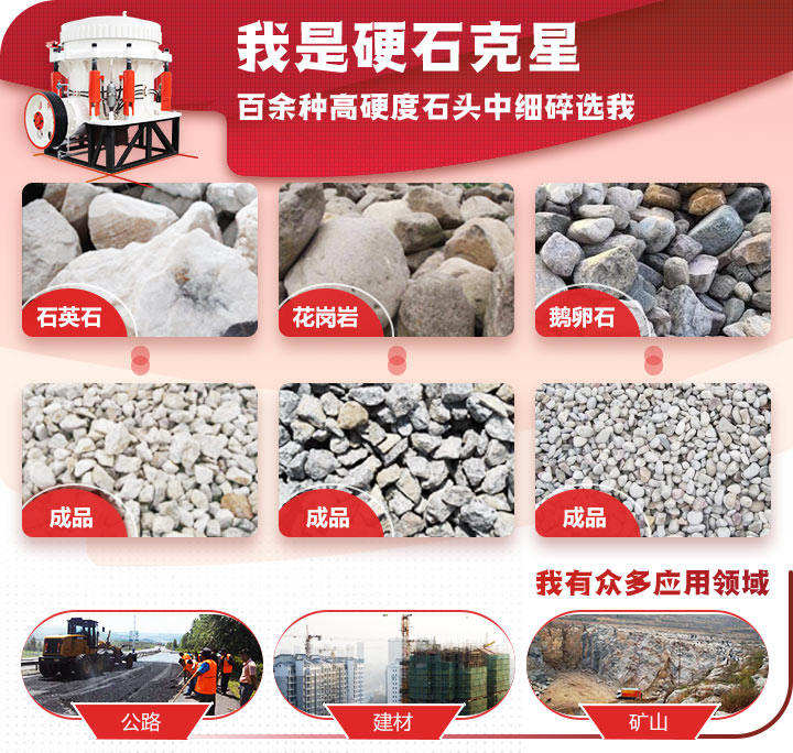 圓錐破碎機適用物料 圓錐破碎機適用物料