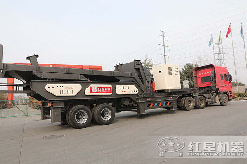 建筑垃圾移動破碎篩分機發貨 建筑垃圾移動破碎篩分機發貨